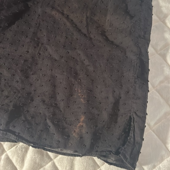 Veronica beard black sleeveless top with ruffle  detail size 6 - Picture 3 of 3